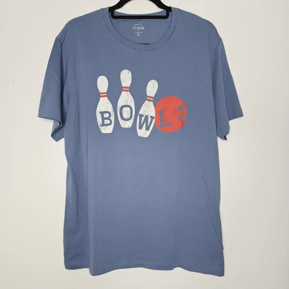 J.Crew Men's Blue/Bowling Shirt Size Large